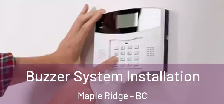  Buzzer System Installation Maple Ridge - BC